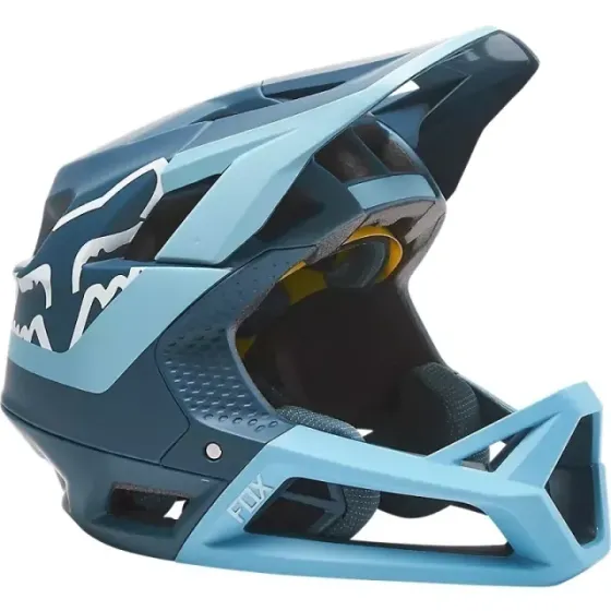 Ver más sobre Protecciones Casco FOX Integrado Proframe Helmet TUK Azul, Argentina